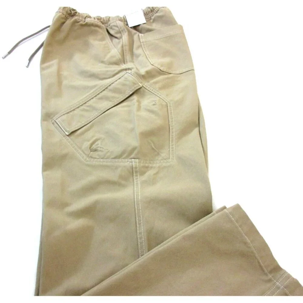 Jordan Men's MJ Chicago Cotton Cargo Casual Logo Pants Desert Khaki Large NWT